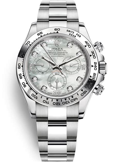 rolex daytona white gold mop|Rolex daytona watch price.